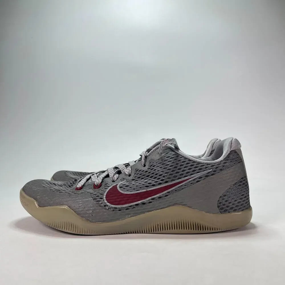 Nike Kobe 11 EM Lower Merion Aces Gray Basketball Shoes 836183-006 Men's Size 10